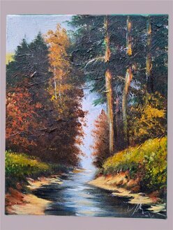 Modernes, handgemaltes abstraktes Ölgemälde auf hochwertiger Leinwand Sofort