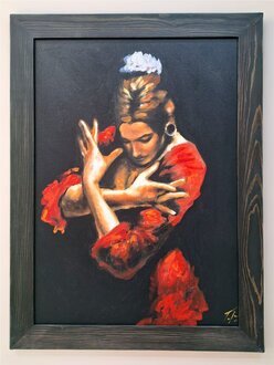 Exklusive Ölgemälde in zeitgemäßem Stil mit feinen präzisen Details Sofort