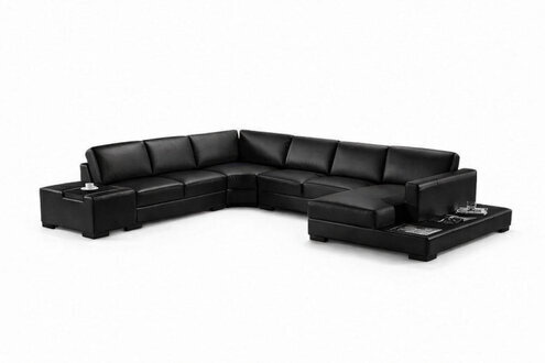 Ledersofa Ecksofa Sofa Wohnlandschaft Polster Sitz Eckgarnitur XXL Big Sofas Sofort