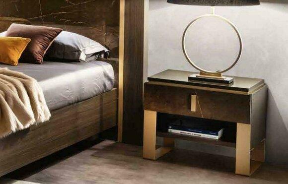 Design Nacht Tisch Konsole Metall Glanz Tische Konsolen Schlaf Zimmer