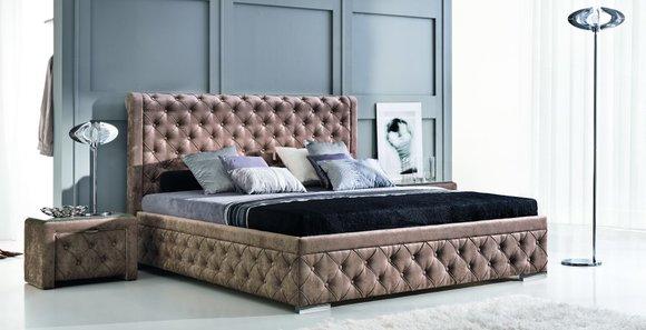 BETT DESIGNER POLSTERBETT EHEBETT DOPPELTBETT - ROMA