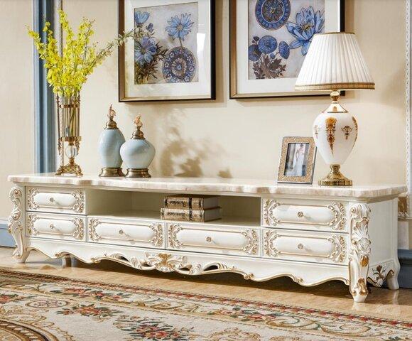 rtv Ständer Sideboard Kommode Wohnzimmer Kommoden Holz Barock Rokoko