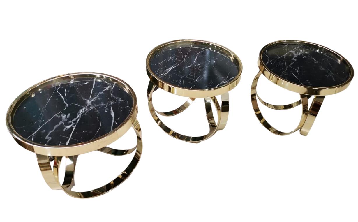 Wohnzimmer Couchtisch Rund 3x Rund Couchtisch Metall Beistell Sofort