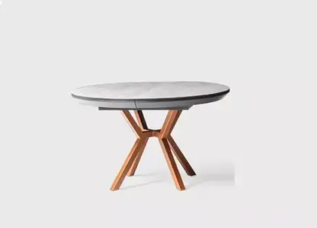 Runder Esstisch Luxus Esszimmertisch Küchentisch Grau Esszimmer Holz