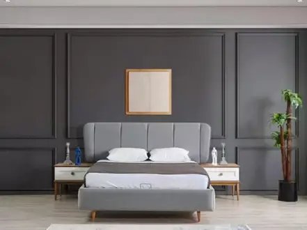 Bett Luxus Garnitur Betten Schlafzimmer Möbel Einrichtung Doppel Bett Modern