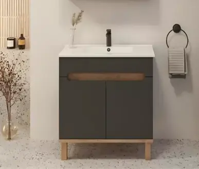 Badezimmerschrank Waschbeckenschrank Waschtischunterschrank Badunterschrank
