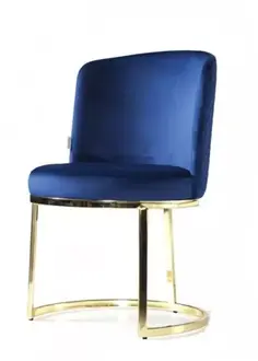 Moderne Design Textil Blau Stuhl Armlehne Esszimmer Polsterstuhl Luxus Möbel