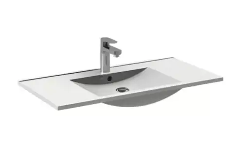 Waschbecken Keramik Waschtisch Badezimmerwaschbecken Weiß Bad Möbel