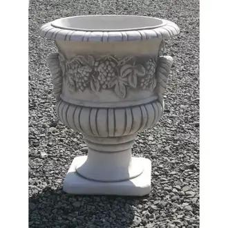Massiver Pflanzgefäß Blumenkasten Pflanztrog Blumentopf aus Steinguss 2043