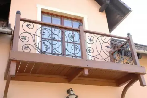 Klassische Stahl Treppe Schmiedeeisen Treppen Balkon Geländer Maßfertigung 138
