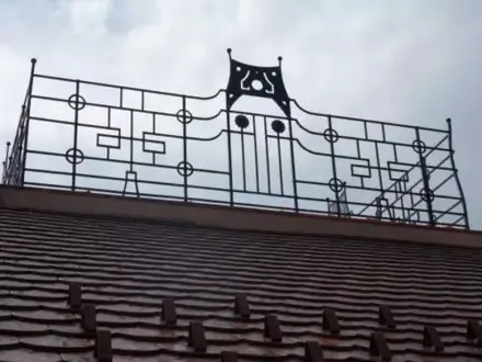 Klassische Geländer Handgefertigte Balkon Treppen Schmiedezaun Zaun 1lfm #349