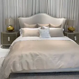 Modernes Designer Holz Bett Schlafzimmer Edles Polster Möbel Doppel Betten Neu