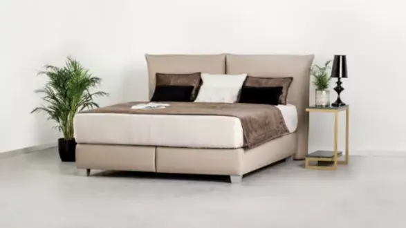 Schlafzimmer Modern 180x200 Holz Textil Betten Bett Polsterbett Luxus Doppel Neu