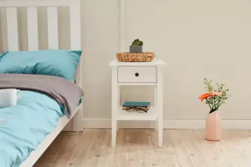 Modern Schlafzimmer Nachttisch Holzmöbel Design Luxus Einrichtung