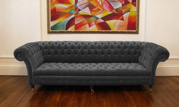 Chesterfield Sofa 3 SITZER Polster Designer Couchen Sofas Garnitur