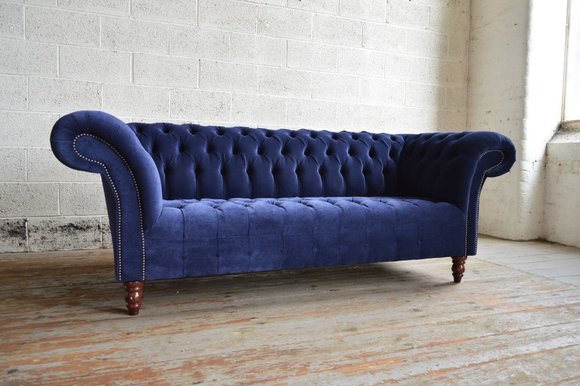Chesterfield 3 Sitzer XXL Polster Sitz Couch Sofa Garnitur Big Couchen