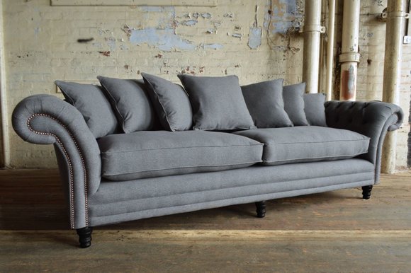 Chesterfield Sofa 3 SITZER Polster Designer Couchen Sofas Garnitur