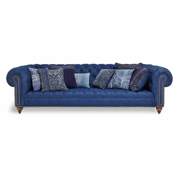 Chesterfield 3 Sitzer XXL Polster Sitz Couch Sofa Garnitur Big Couchen