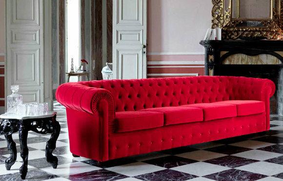 Chesterfield XXL BIG Sofa Couch Textil Samt Stoff Polster Garnitur Luxus Design Schaffhausen 4 Sitz