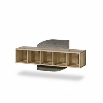 Wandregal Regal Bücherschrank Bücherregal Wohnwand Wohnzimmer Wand Regal Sofort