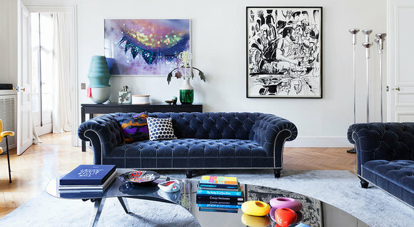 Chesterfield Sofa 3 SITZER Polster Designer Couchen Sofas Garnitur