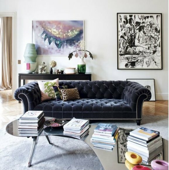 Chesterfield Sofa 3 SITZER Polster Designer Couchen Sofas Garnitur
