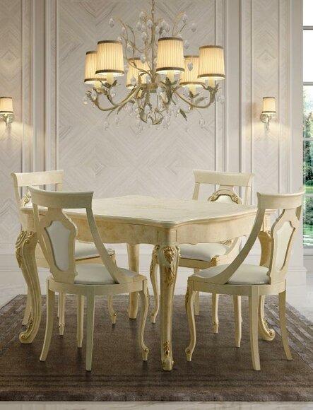 Tische Esstisch Ausziehbar Klassischer Design Tisch Italienische Möbel Holz Ess