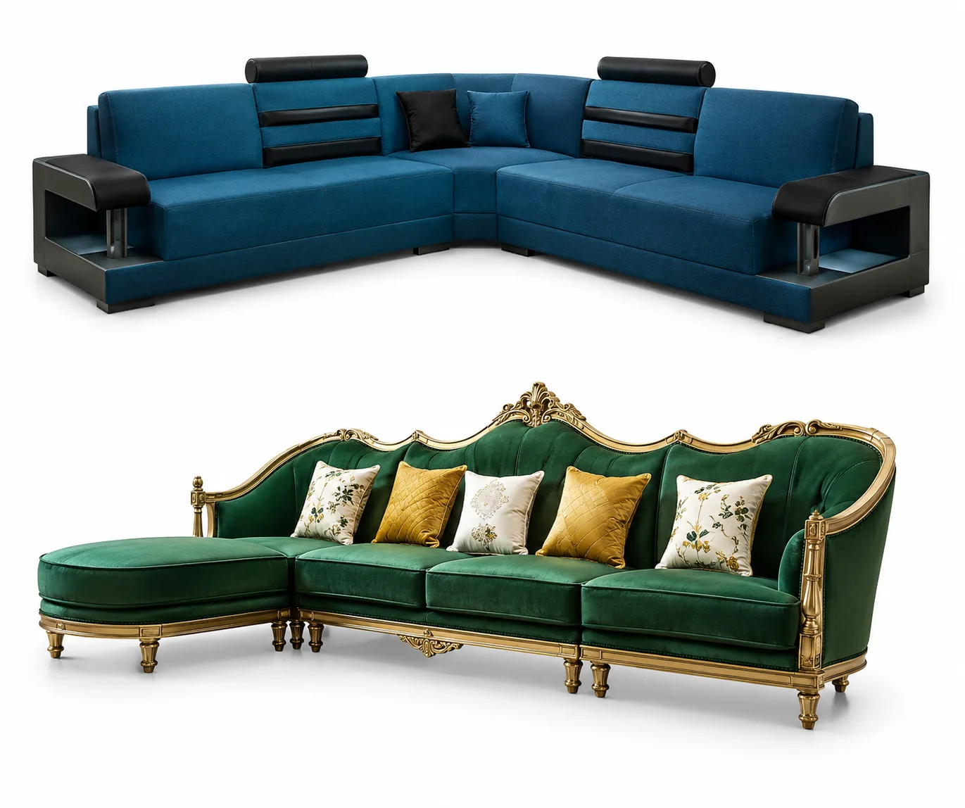 Ecksofas Leder Eckcouch
