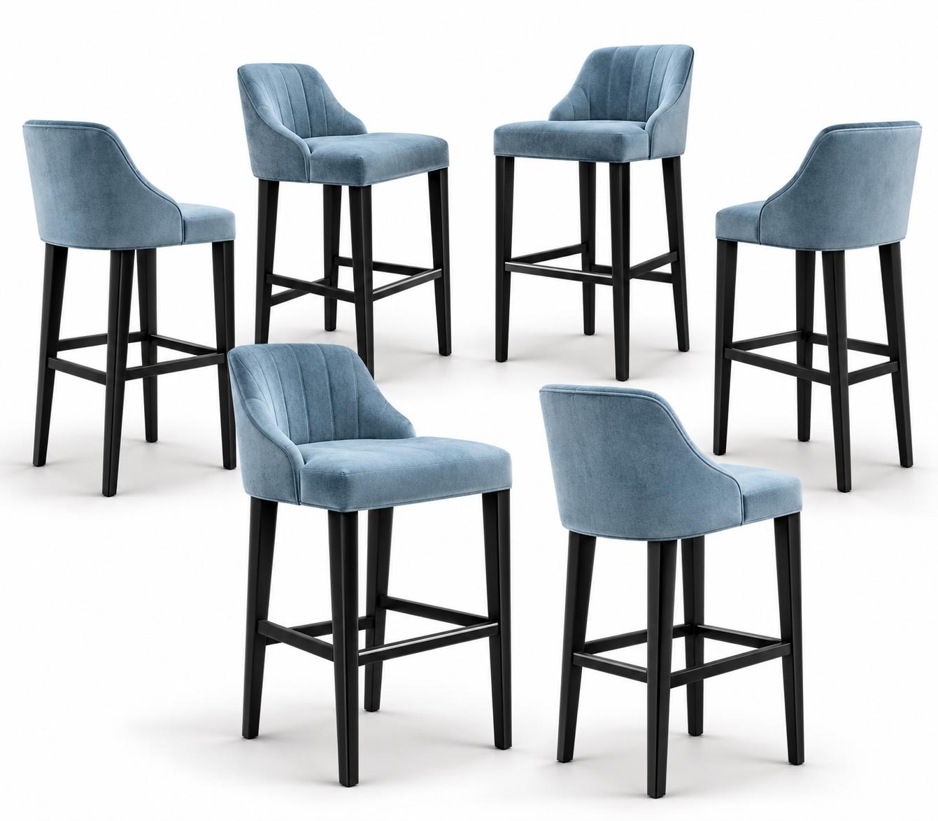 6-er Set Barhocker
