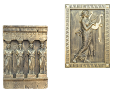 Spiegel Relief Wanddeko