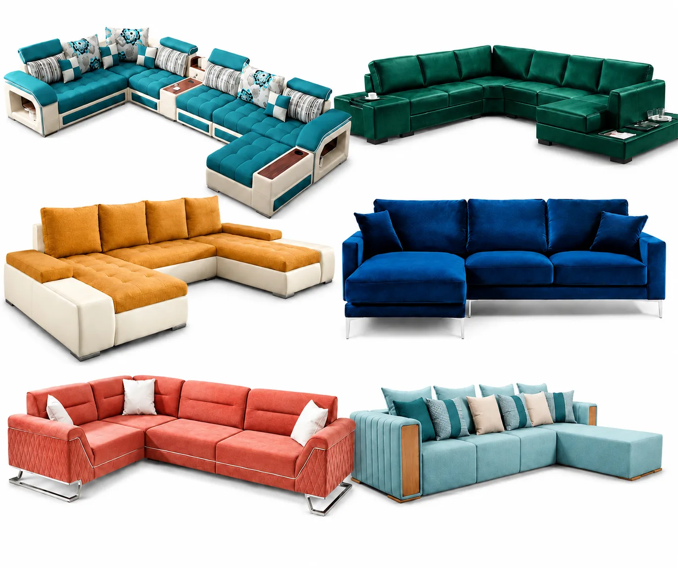 Ecksofa und Wohnlandschaft