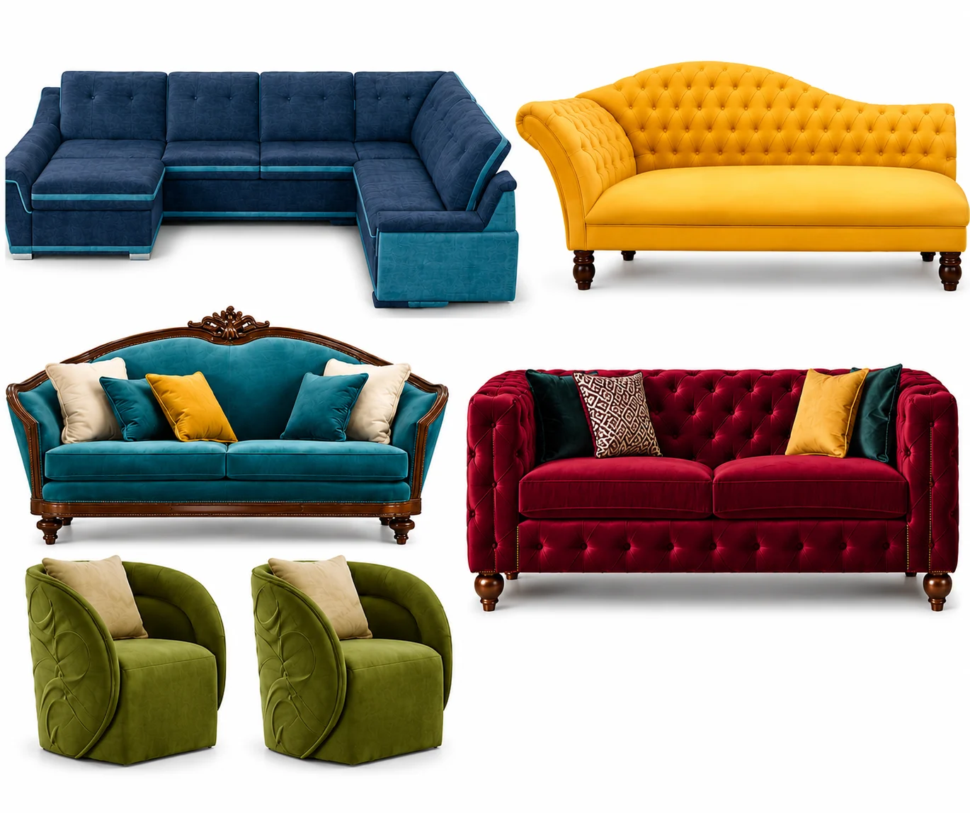 Stoff Sofas für das Wohnzimmer