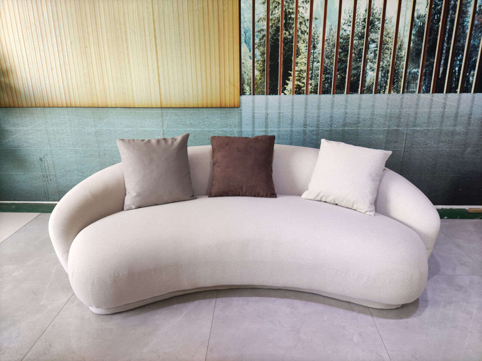 Dreisitzer Couch Polster Design Sofa 3er Sitz Sofas Zimmer Moderne Grau Sofort