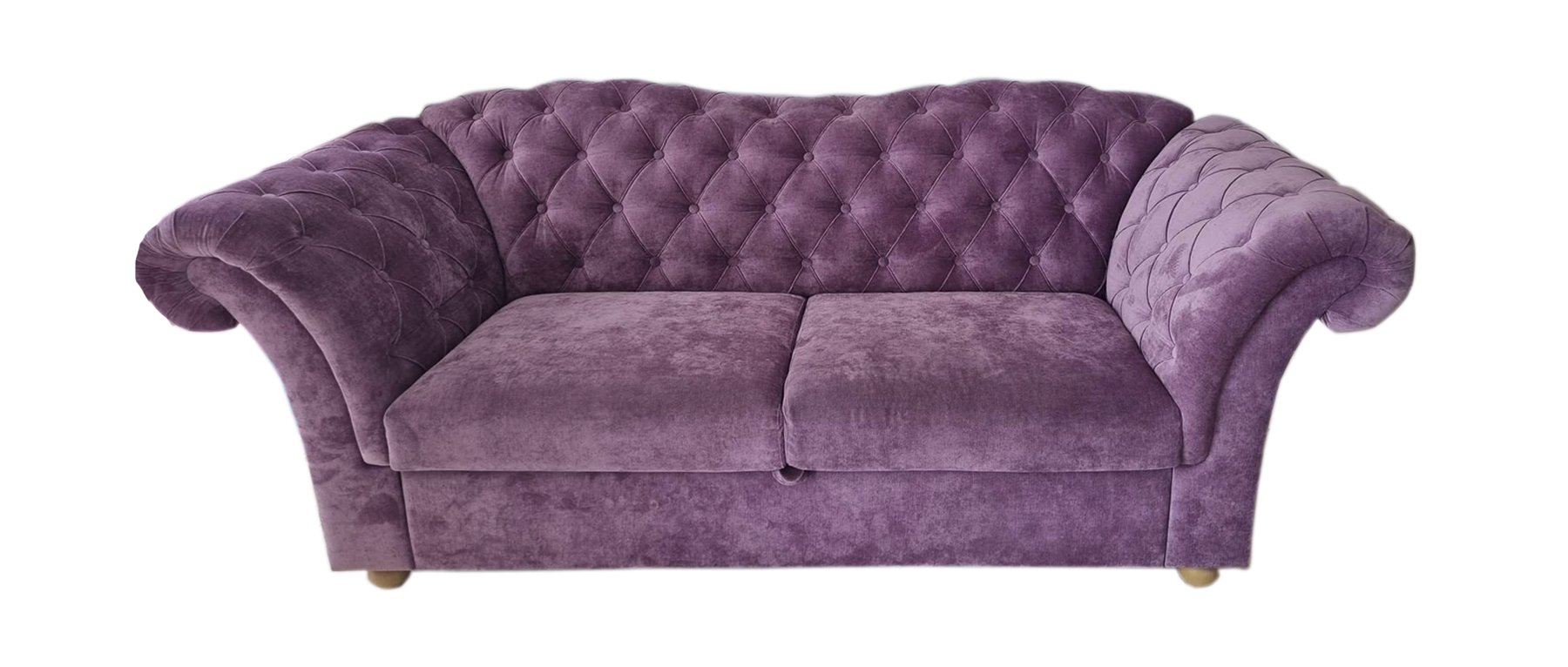 Sofa 3 Sitzer Samt Couch Polster Winchester 235 cm Pink Bettfunktion Sofort